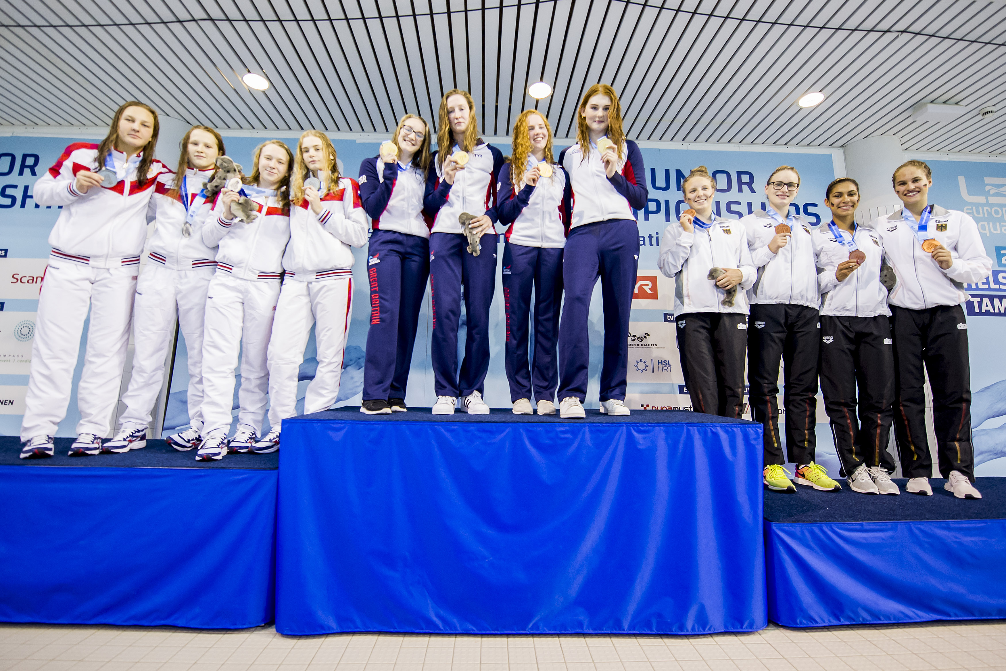 45th European Junior Swimming Championships, Podium