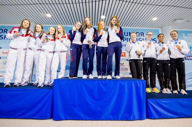 45th European Junior Swimming Championships, Podium